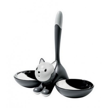 Alessi - Miriam Mirri - "Tigrito" Grey Cat Bowl