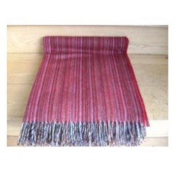 Deep Red Lambswool Rainbow