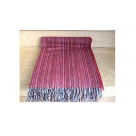 Deep Red Lambswool Rainbow