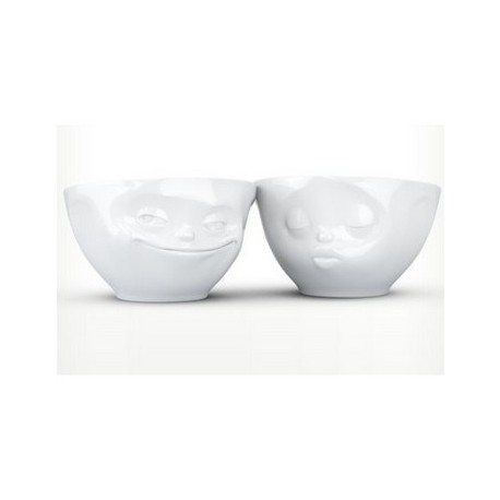 Tassen Medium bowls Set No.1 - grinning & kissing set of 2