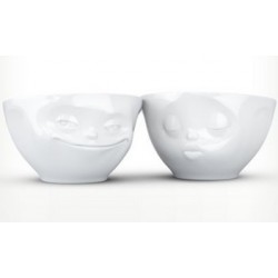 Tassen Medium bowls Set No.1 - grinning & kissing set of 2 