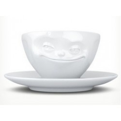 Tassen Espresso cup, grinning, white 100ml 