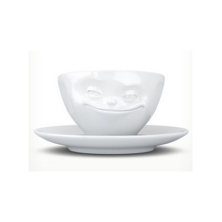 Tassen Espresso cup, grinning, white 100ml 