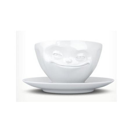 Tassen Cup, grinning, white 200ml 