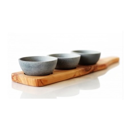 SPARQ Home Condiment Trio - Cedar Paddle