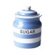 Cornish Blue Storage Jar - Sugar 84cl by T.G
