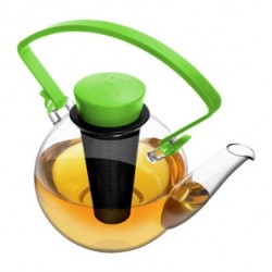 QUDO Glass Tea Pot Green